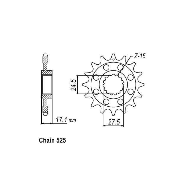 JT Front Sprocket 749.15