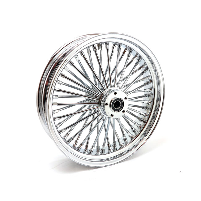 MCS Radial 48 fat spoke rear wheel 4.25 x 18 chrome