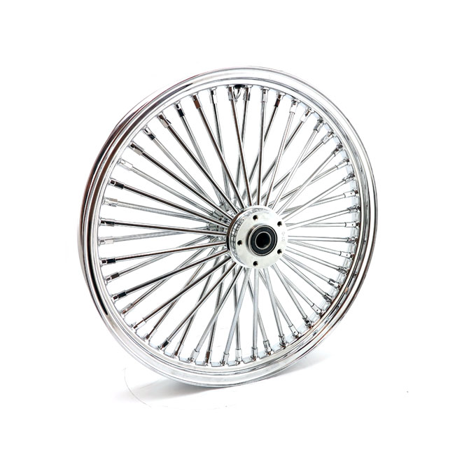 MCS Radial 48 fat spoke front wheel 2.15 x 21 SF chrome