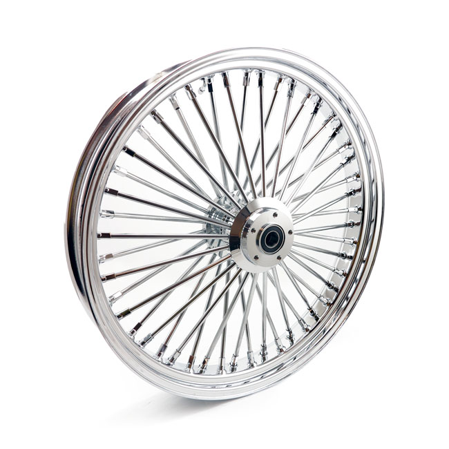 MCS Radial 48 fat spoke front wheel 3.50 x 23 SF chrome