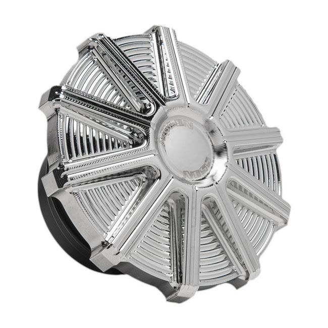 Arlen Ness, gas cap 10-Gauge. Chrome