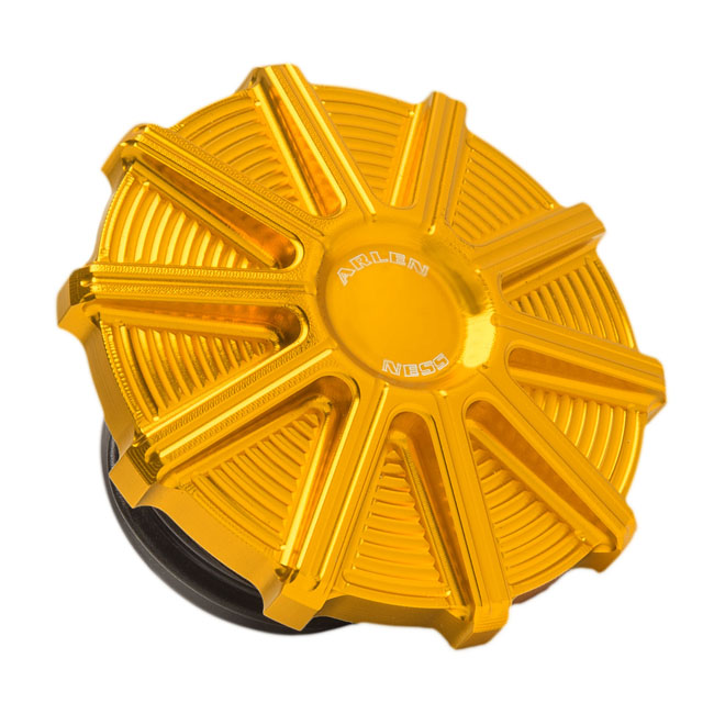 Arlen Ness, gas cap 10-Gauge. Gold