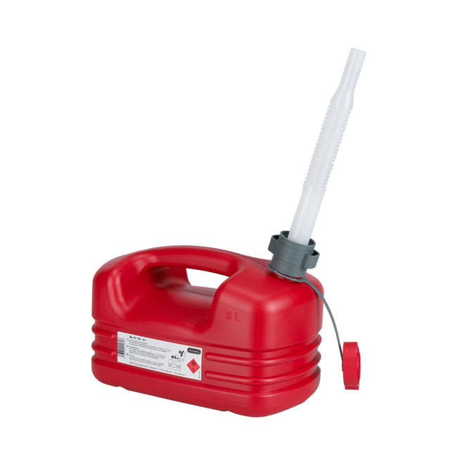 Pressol, HDPE fuel can. Red, 5 liter