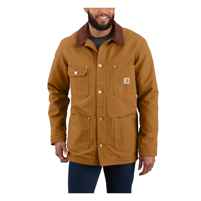 Carhartt Firm Duck Chore Coat Carharttr Brown Size S