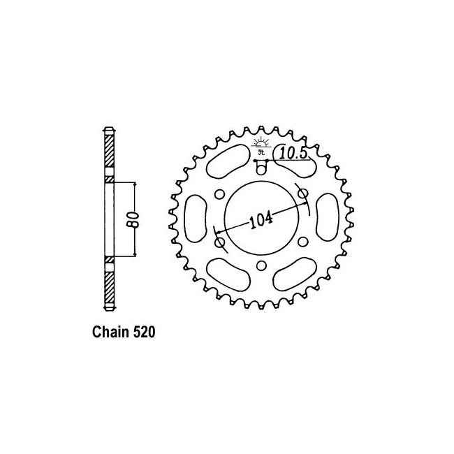 JT Rear Sprocket 478.45