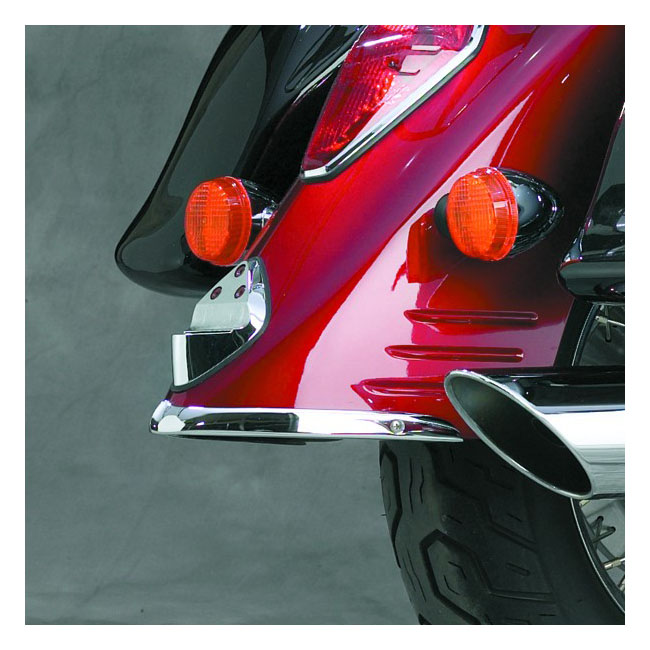 NC cast rear fender tip chrome