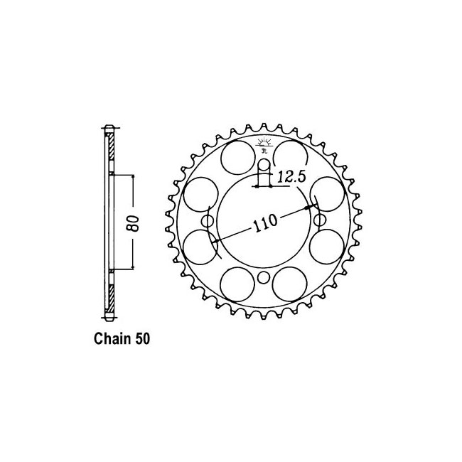 JT Rear Sprocket 284.48