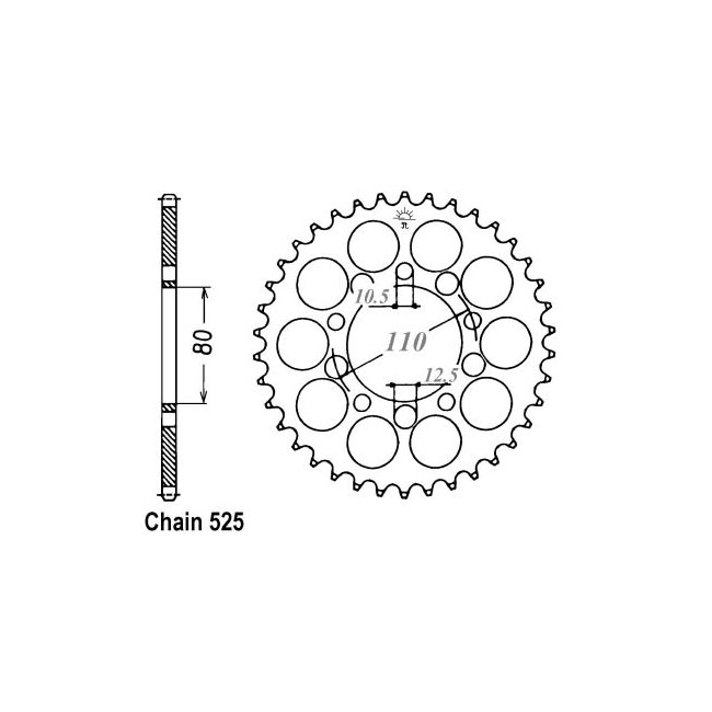 JT Rear Sprocket 1332.44