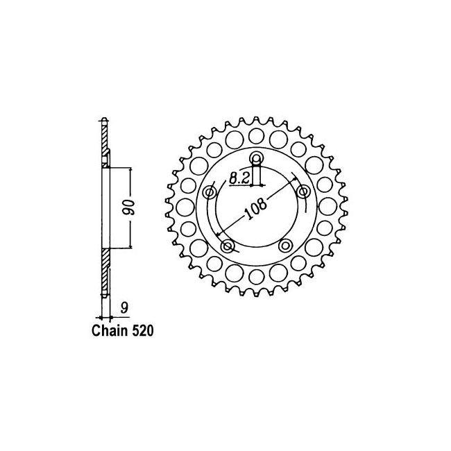 JT Rear Sprocket 491.38