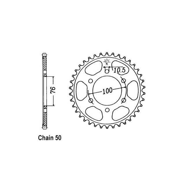 JT Rear Sprocket 816.45