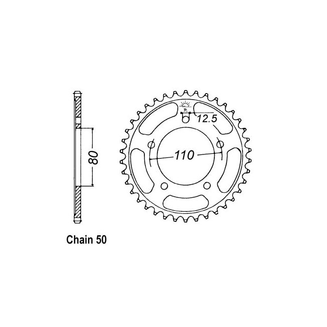 JT Rear Sprocket 2010.48