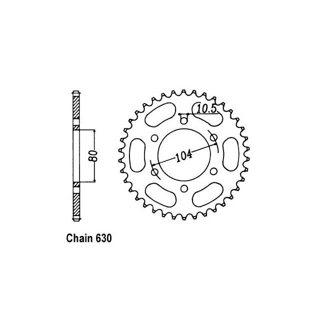 JT Rear Sprocket 501.39