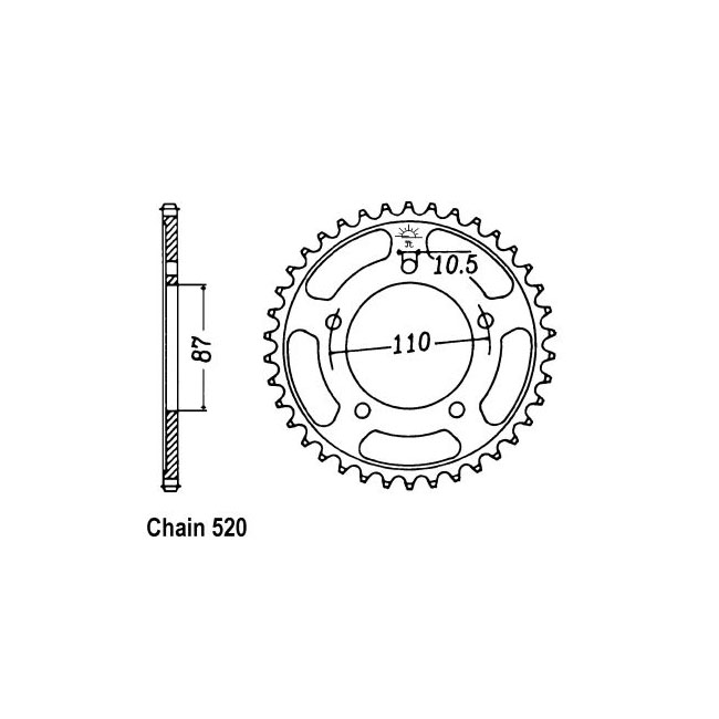 JT Rear Sprocket 823.49