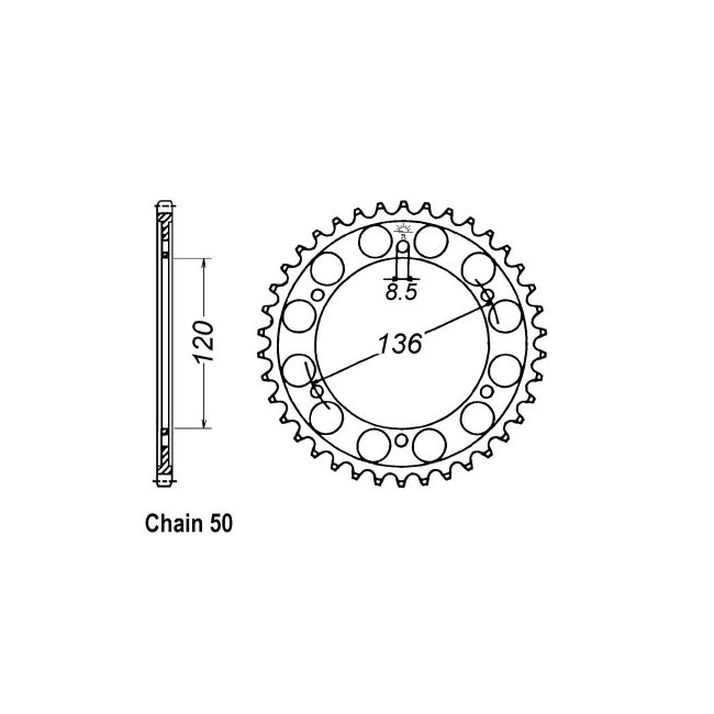 JT Rear Sprocket 862.38