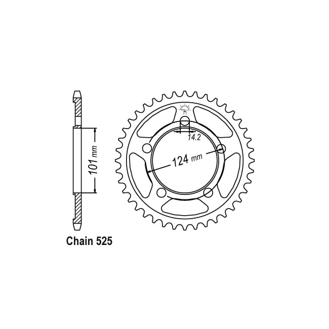 JT Rear Sprocket 898.38