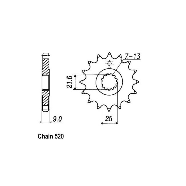 JT Front Sprocket 578.16