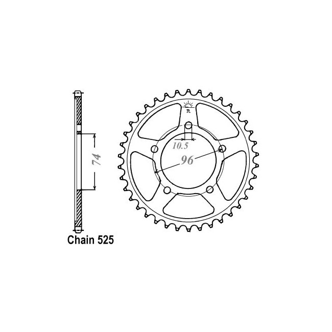 JT Rear Sprocket 1313.42