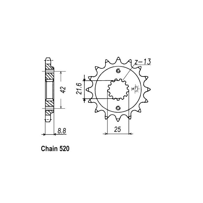 JT Front Sprocket 512.17