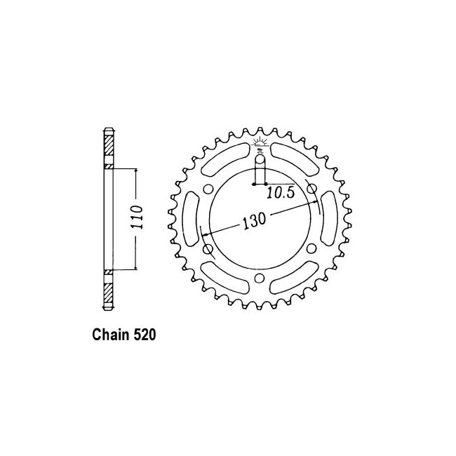 JT Rear Sprocket 486.42