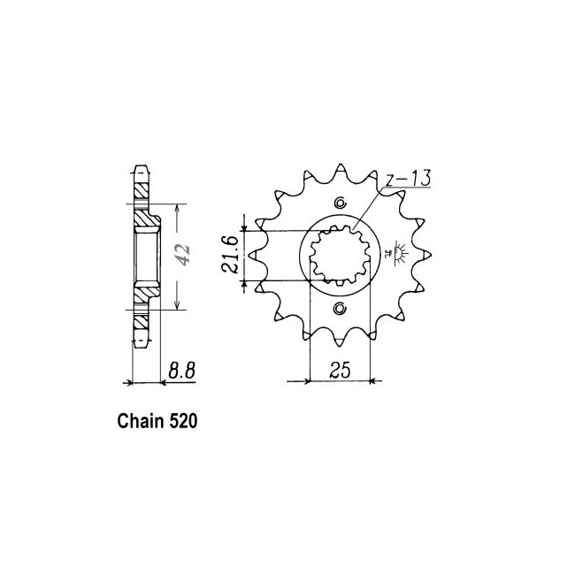 JT Front Sprocket 516.16