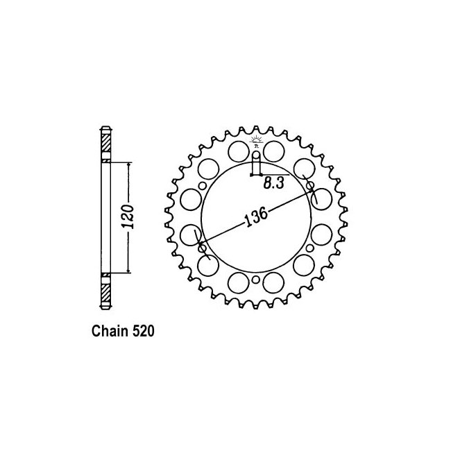 JT Rear Sprocket 846.39