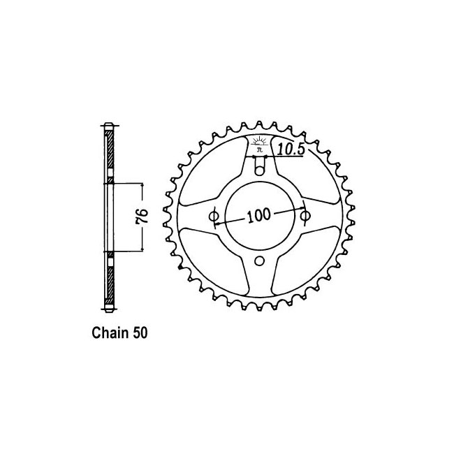 JT Rear Sprocket 824.40