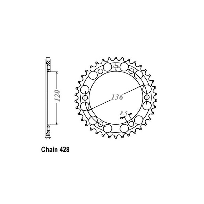 JT Rear Sprocket 1847.57