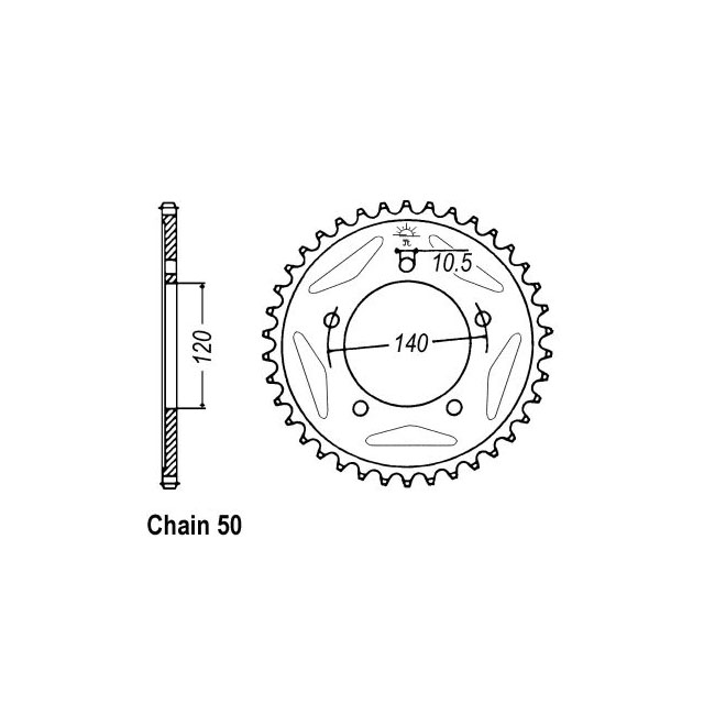 JT Rear Sprocket 1800.40