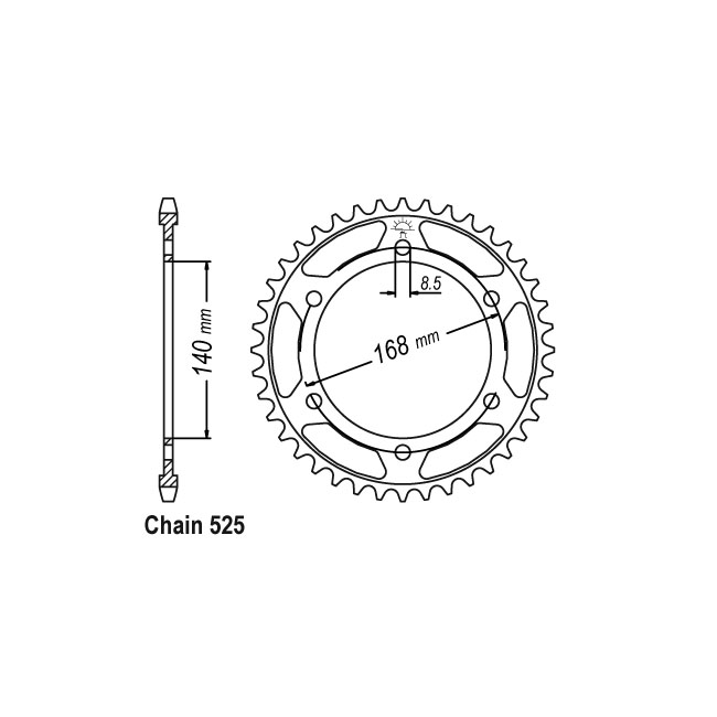 JT Rear Sprocket 6.47