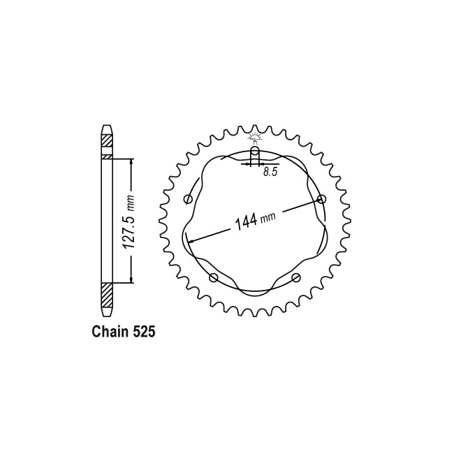 JTA Rear Sprocket 752.41