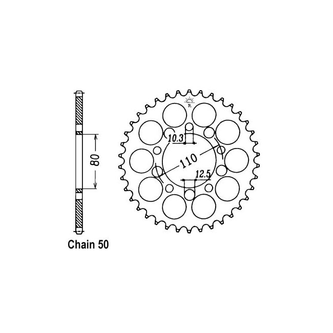 JT Rear Sprocket 1334.46