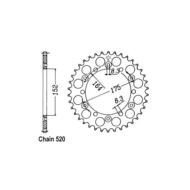 JT Rear Sprocket 853.42