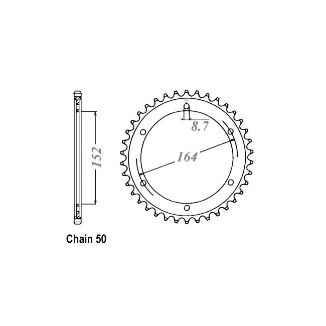 JT Rear Sprocket 841.42