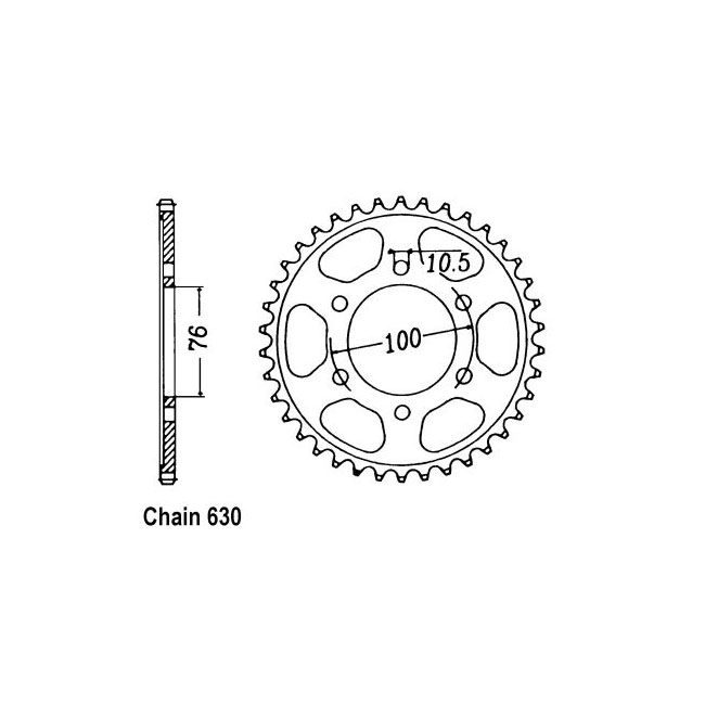 JT Rear Sprocket 818.42