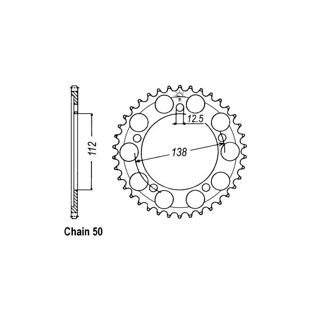 JT Rear Sprocket 302.44