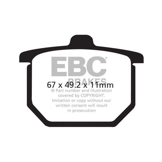 EBC V-pad Semi Sintered brake pads