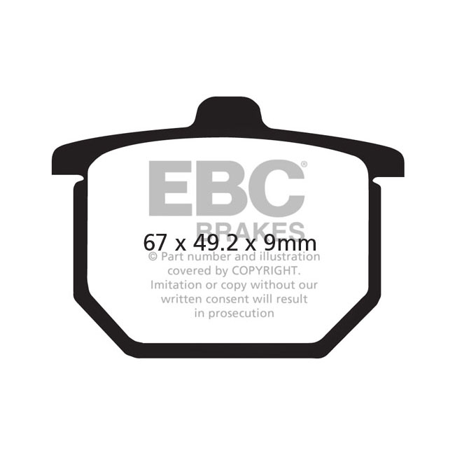 EBC V-pad Semi Sintered brake pads