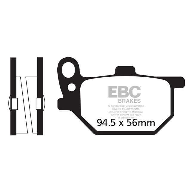 EBC V-pad Semi Sintered brake pads