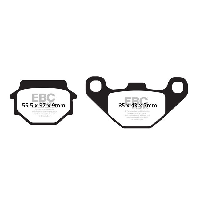 EBC organic brake pads