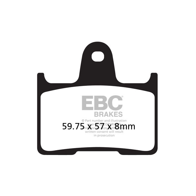 EBC, brake pad set. Organic