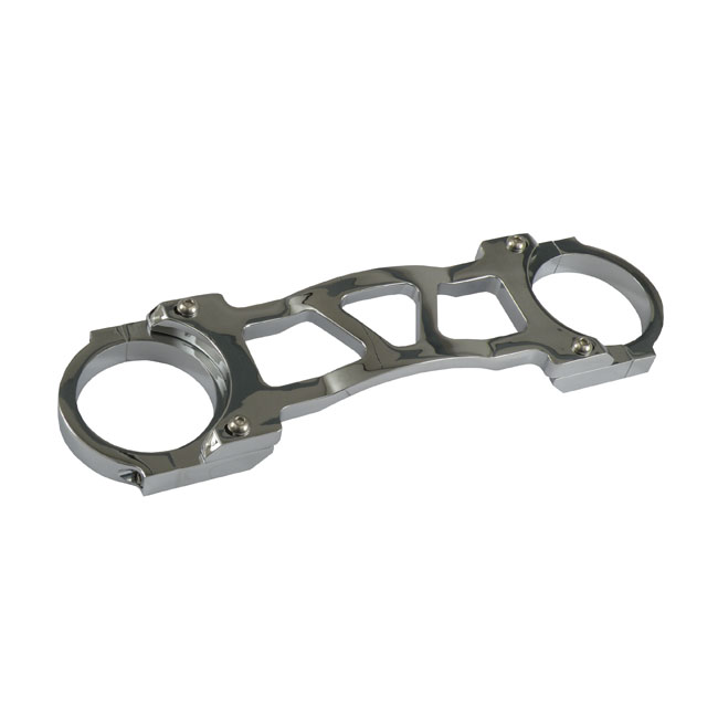 Fork brace, 41mm. slotted. Chrome