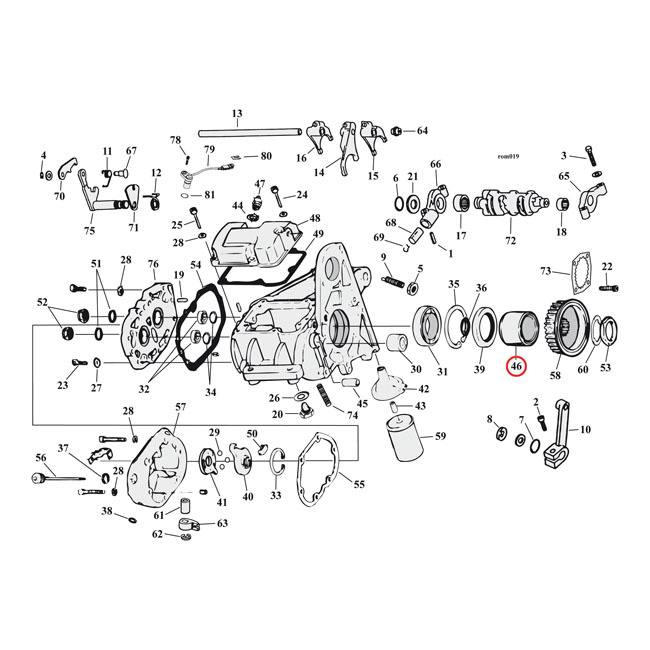 JIMS spacer, transmission pulley