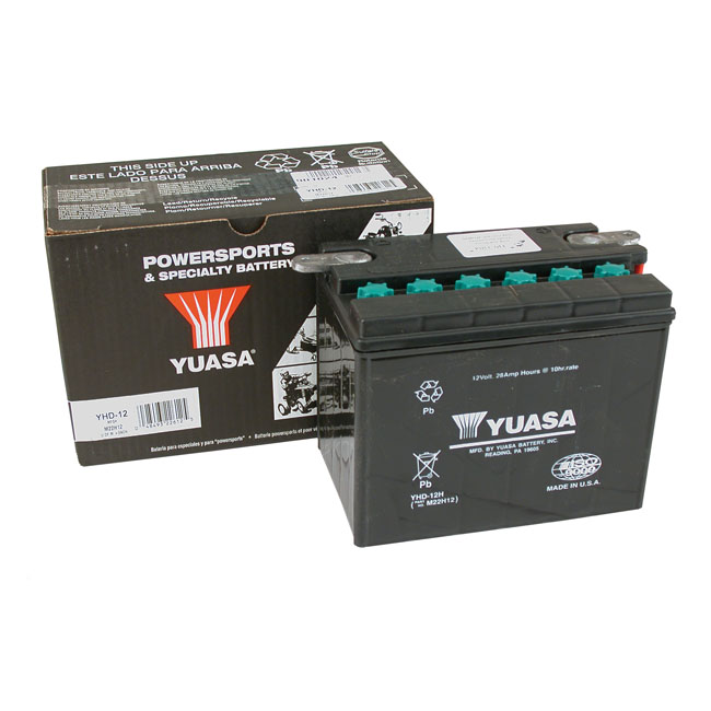 Yuasa, 12V lead-acid battery. 28Ah inkl. 7,50 Euro Batteriepfand