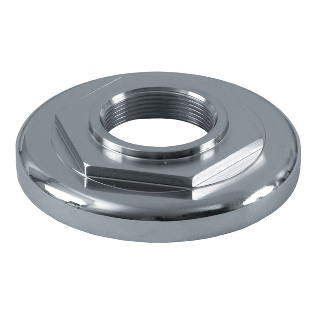 Fork bearing adjuster cone. Chrome