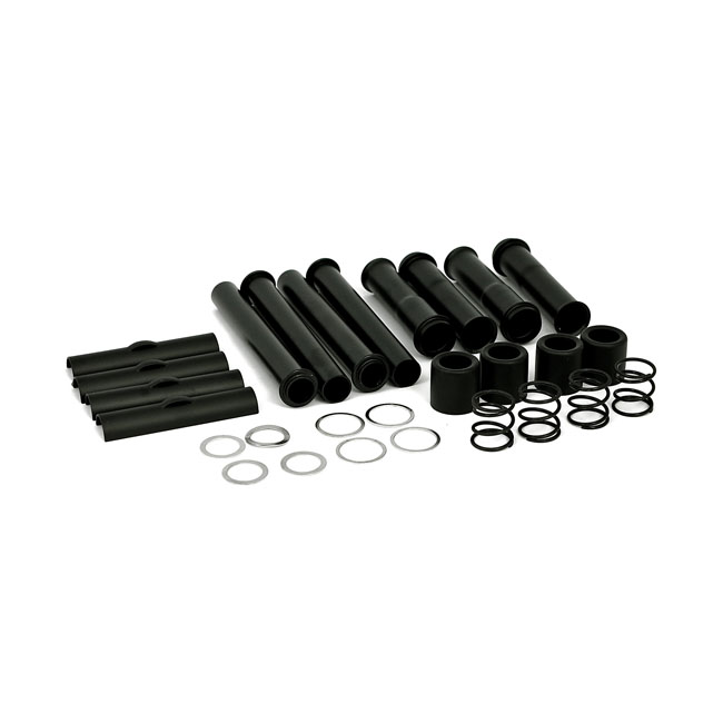 Complete Evo B.T. pushrod cover kit. Black