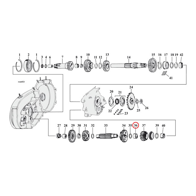 Bushing, 1st gear transmission countershaft