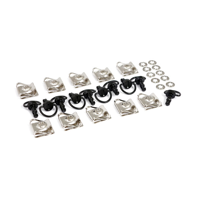 M6 Quick-lock fastener set black