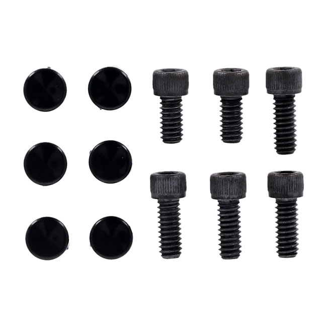 Smoothtopps, push-on bolt & cover kit. Black