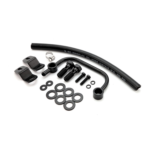 Air cleaner breather kit. Black