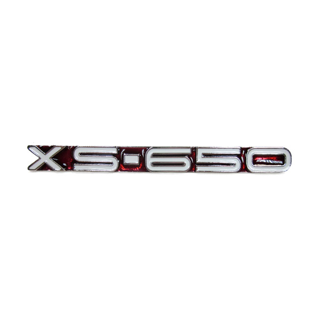 Yamaha side cover emblem, red